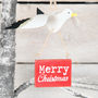 Seagull Merry Christmas Tree Decoration, thumbnail 2 of 3