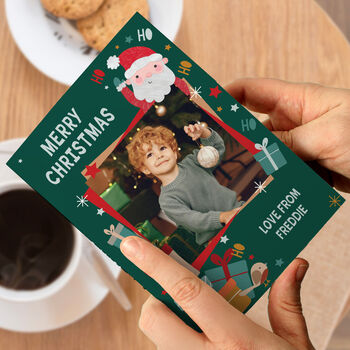 Photo Personalised Christmas Cards Family Pack Of 10, 2 of 7