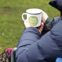 Where You Spend A Fortune Enamel Camping Mug, thumbnail 4 of 5