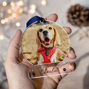 Personalised Pet Memorial Photo Ornament | Custom Dog, 8 of 12