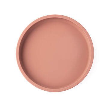 Silicone Plate With Removable Divider Rose, 4 of 5