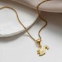 Gold Plated Sterling Silver Squirrel Necklace, thumbnail 1 of 4