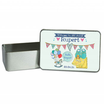Personalised Baby Keepsake Tin, 2 of 4