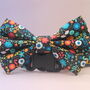 Multicoloured Floral Dog Bow Tie, thumbnail 4 of 8