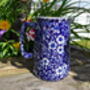 Half Pint Jug In Inglaze Blue Victorian Calico Design, thumbnail 6 of 6