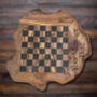 Customisable Chess Board, Natural Effect Wood, Initials, Name, thumbnail 2 of 5