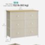 Chest Of Drawers Six Fabric Drawer Storage Dresser, thumbnail 10 of 12