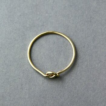 Contemporary Skinny Knot Ring, 4 of 11