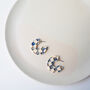 Ocean Checker Hoop Earrings, thumbnail 5 of 6