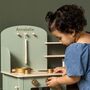 Personalised Wooden Sage Green Toy Kitchen, thumbnail 2 of 4