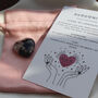 Rhodonite Crystal Heart For Love And Compassion, thumbnail 9 of 10