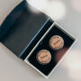 Your Own Words Engraved Personalised Wooden Cufflinks, thumbnail 2 of 11