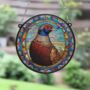 Pheasant Stained Glass Effect Suncatcher, thumbnail 4 of 6