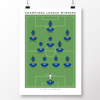 Chelsea 2012 Champions Of Europe Poster, 2 of 8