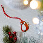 Fox Christmas Tree Decoration, thumbnail 1 of 5