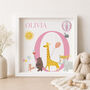 Personalised Safari Parade Name Print For Boy Or Girl, thumbnail 3 of 8