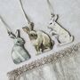 Wooden Bunny Decorations, Set Of Three, thumbnail 7 of 7