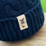 Patterned Beanie | Knitted Bobble Hat, thumbnail 3 of 11