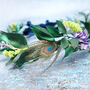 'Juno' Winter Wedding Headband Bridal Flower Crown, thumbnail 6 of 9