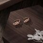 Cz Leaf Mini Crawler Earrings In Sterling Silver, thumbnail 4 of 9