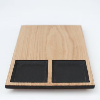 Solid Oak Sushi Serving Board With Scorched Details, 7 of 10