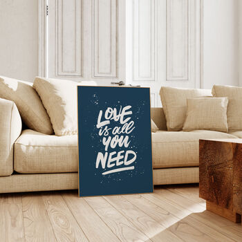 Love Is All You Need The Beatles, Song Lyrics Print, 6 of 10