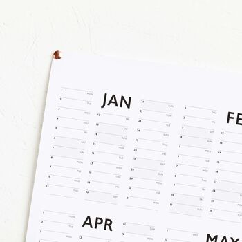 2024 List Year Planner Calendar, 2 of 3