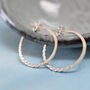 Modern Twisted Hoops, thumbnail 4 of 6