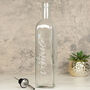 Engraved Refillable Classic Name Glass Olive Oil Pourer, thumbnail 2 of 2