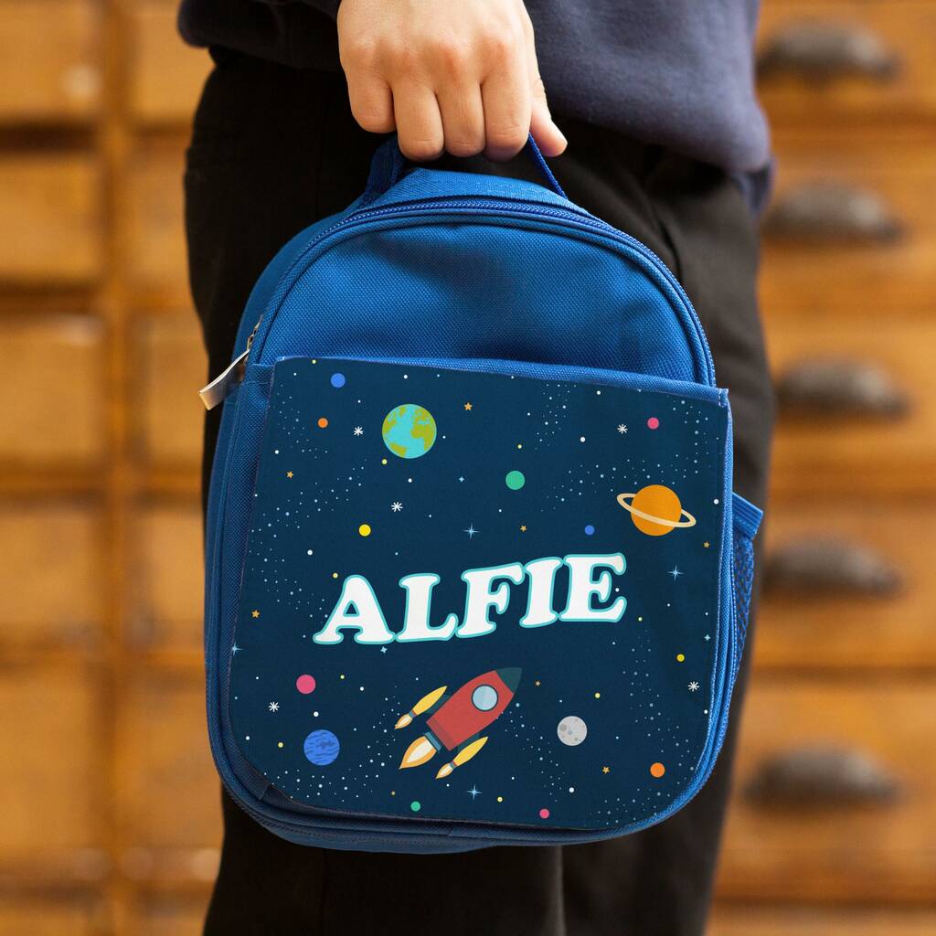 Personalised Insulated Space Explorer Lunch Bag, 1 of 11