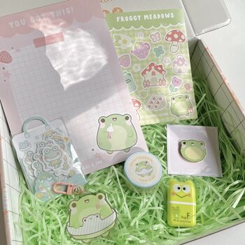 Cute Kawaii Frog Stationery Box Set, 2 of 3