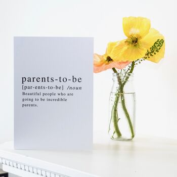 Parents To Be Card, 2 of 2