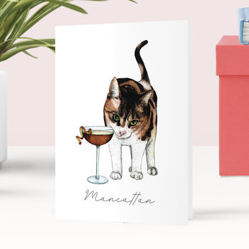 Mancattan Cocktail Greeting Card, 4 of 5