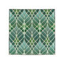 Sage Green And Grey Interwoven Trees Art Nouveau Coaster Set, thumbnail 4 of 10