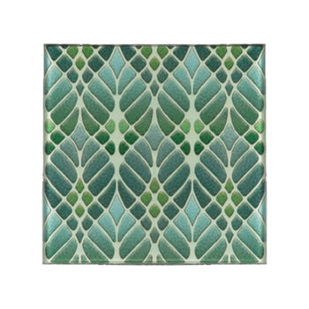Sage Green And Grey Interwoven Trees Art Nouveau Coaster Set, 4 of 10