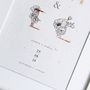 Personalised Initials Flower Print, thumbnail 3 of 4