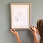 Personalised Wedding Day Line Drawing Portrait Print, thumbnail 3 of 12