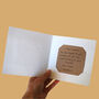 Reusable Handmade Greetings Cards Square Blank Inside Or Optional Handwritten Message, thumbnail 2 of 11