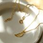 Gold Plated Sterling Silver Angel Wing Necklace, thumbnail 1 of 4