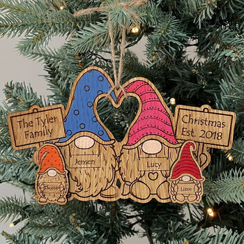 Personalised Christmas I Love You Mummy Eco Gnome, 7 of 7