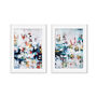 Modern Abstract Art Blue Framed Art Prints Set Of Two, thumbnail 7 of 7