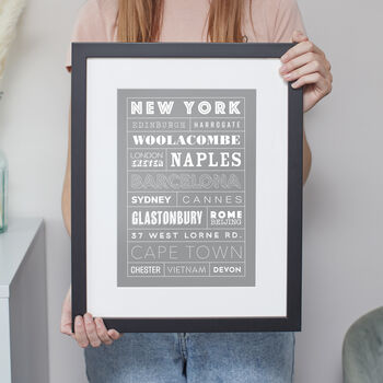 Your Favourite Destinations Personalised Print, 9 of 9