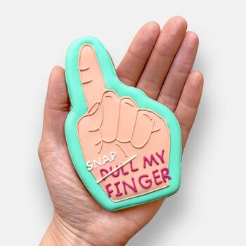 Snap My Finger Dad Joke Iced Biscuits Father's Day Letterbox Gift, 2 of 11