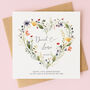 Personalised Wildflower Anniversary Card, thumbnail 3 of 6