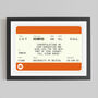 Personalised Graduation Train Ticket Print, thumbnail 1 of 3