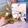 Valentine's Card With Humming Bird, thumbnail 3 of 4