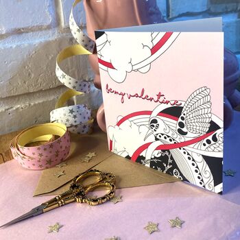 Valentine's Card With Humming Bird, 3 of 4