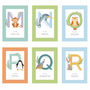 Personalised Alphabet Animal Nursery Print And Frame, thumbnail 3 of 6