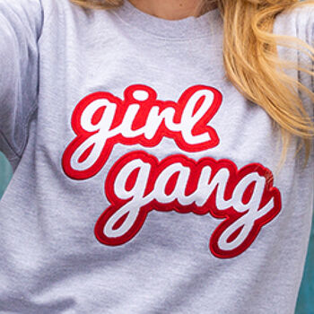 'Girl Gang' Embroidered Sweatshirt, 2 of 4