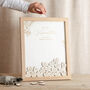 Meadow Foiled Drop Top Frame Wedding Guest Book, thumbnail 1 of 5